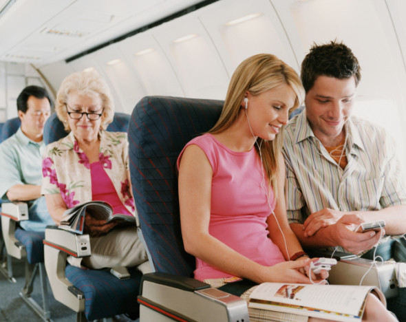 Passengers Sitting on a Plane